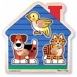 Формовий пазл для малюків "Домашні тварини", Melissa&Doug