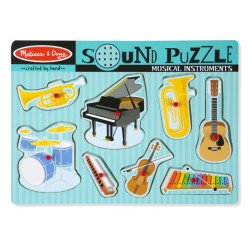 Звуковий пазл "Музичні інструменти", Melissa&Doug Звуковий пазл "Музичні інструменти", Melissa&Doug