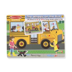 Звуковий пазл "Шкільний автобус", Melissa&Doug Звуковий пазл "Шкільний автобус", Melissa&Doug