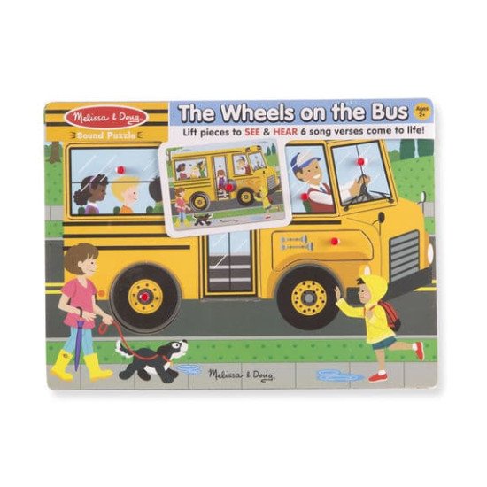 Звуковий пазл "Шкільний автобус", Melissa&Doug