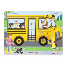Звуковий пазл "Шкільний автобус", Melissa&Doug Звуковий пазл "Шкільний автобус", Melissa&Doug