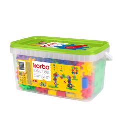 Набор для творческого конструирования KORBO "Basic", 180 деталей