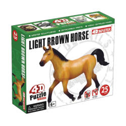 Об`ємний пазл Світлокоричневий кінь, 4D Master 