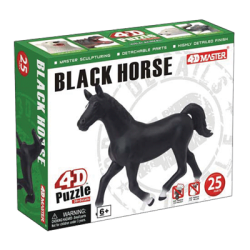 Об`ємний пазл  Чорний кінь, 4D Master
