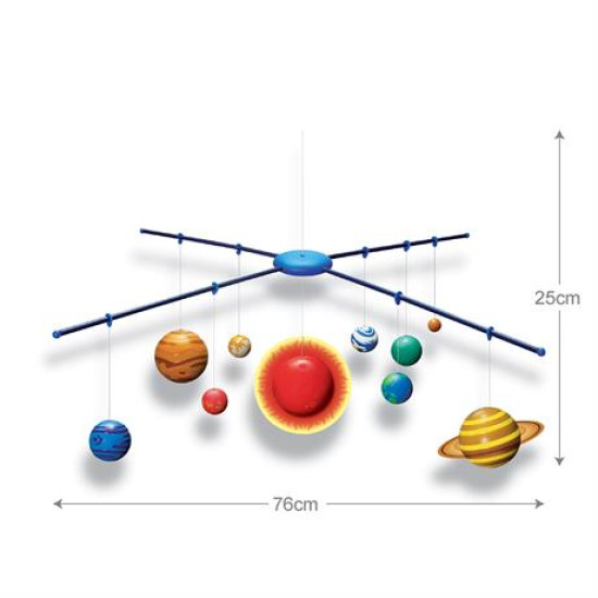 Підвісна 3D-модель Сонячної системи своїми руками, 4M
