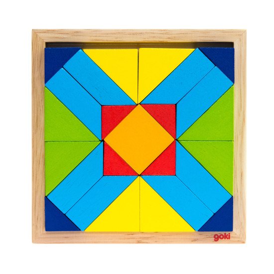 Пазл дерев'яний Світ форм-прямокутник, Goki