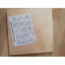 Доска планшет Геометрические резиночки,  10х10 штырьков
