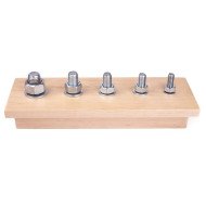 Брусок з болтами для накручування (5шт), вертикальний Брусок з болтами для накручування (5шт), вертикальний