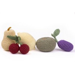 Набір в'язаних фруктів, 5 шт Набір в'язаних фруктів, 5 шт