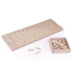 Посібник для вивчення чисел 0-9 Монтессорі