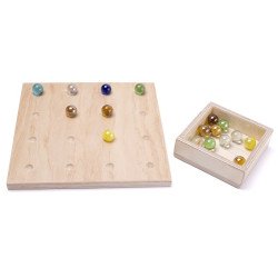 Доска для вкладывания стеклянных шариков