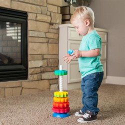 Пірамідка гвинтова тактильна SpinAgain, Fat Brain Toys