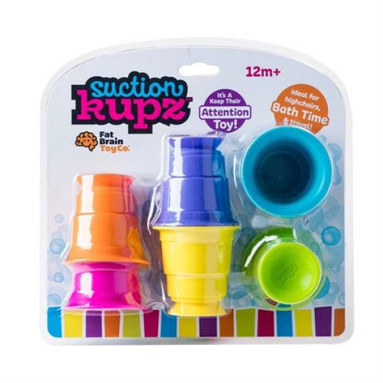 Іграшка тактильна М'які чашки Suction Kupz 6 шт., Fat Brain Toys