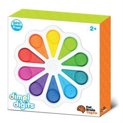 Іграшка тактильна Кольорові пелюстки dimpl digits, Fat Brain Toys Іграшка тактильна Кольорові пелюстки dimpl digits, Fat Brain Toys