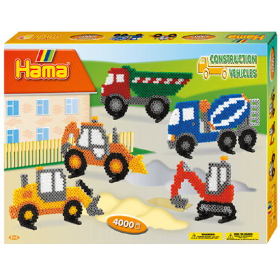 Термомозаїка Великий набір Будівельні машини, HAMA