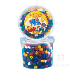 Термомозаїка. Набір кольорових намистин MAXI 3+, 600шт, 7 кольорів, Hama