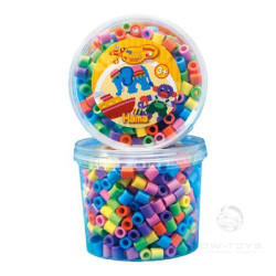 Термомозаїка. Набір кольорових намистин MAXI 3+, 600шт, 6 кольорів, Hama