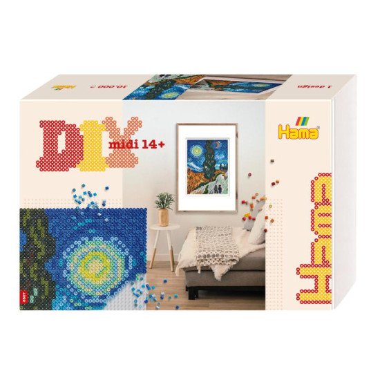 Термомозаїка Великий набір Мистецтво ван Гог Midi 5+, HAMA Термомозаїка Великий набір Мистецтво ван Гог Midi 5+, HAMA