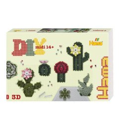 Термомозаїка Великий набір Мистецтво Сукуленти MIDI 5+, HAMA