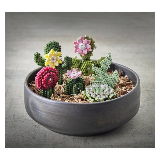 Термомозаїка Великий набір Мистецтво Сукуленти MIDI 5+, HAMA Термомозаїка Великий набір Мистецтво Сукуленти MIDI 5+, HAMA