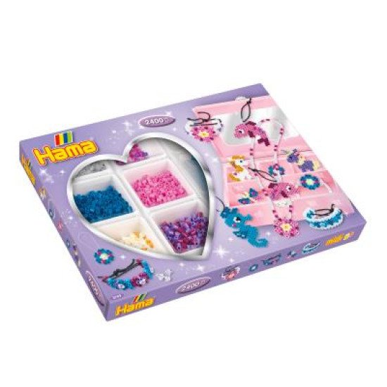 Термомозаїка Набір для творчості Модні прикраси Море зі скринькою Midi 5+, HAMA