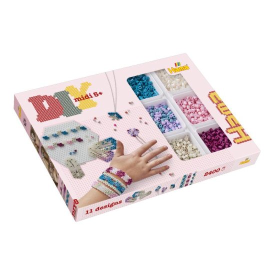 Термомозаїка Набір для творчості Модні прикраси Браслети зі скринькою Midi 5+, HAMA