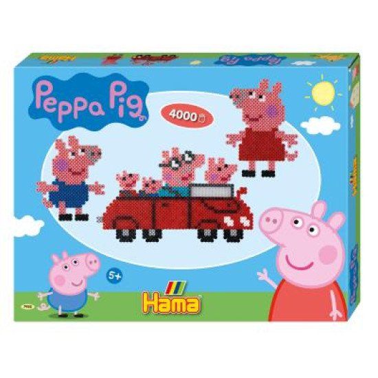 Термомозаїка Великий набір Свинка Пеппа Midi 5+, HAMA Термомозаїка Великий набір Свинка Пеппа Midi 5+, HAMA