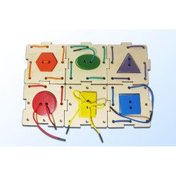 Пазл-шнурівка Геометрик, Hega Пазл-шнурівка Геометрик, Hega