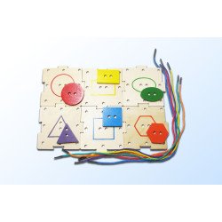 Пазл-шнурівка Геометрик, Hega Пазл-шнурівка Геометрик, Hega