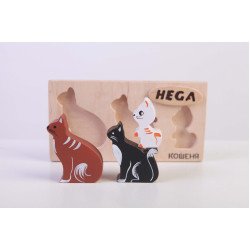 Набір рамка-вкладиш Коти, HEGA Набір рамка-вкладиш Коти, HEGA