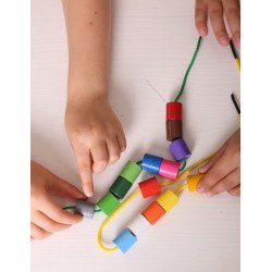 Шнурівка. Інклюзія 16 кольорів. Набір для рахунку.TM HEGA