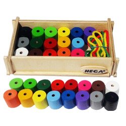 Шнурівка. Інклюзія 16 кольорів. Набір для рахунку.TM HEGA Шнурівка. Інклюзія 16 кольорів. Набір для рахунку.TM HEGA