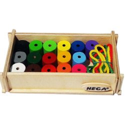 Шнурівка. Інклюзія 16 кольорів. Набір для рахунку.TM HEGA