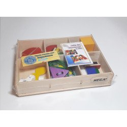 Набір Монтессорі 2 ігровий розвиваючий кольоровий в коробці 32 елементів, HEGA Набір Монтессорі 2 ігровий розвиваючий кольоровий в коробці 32 елементів, HEGA