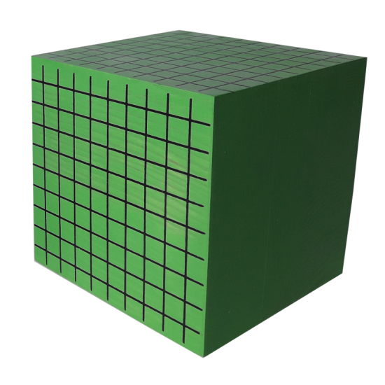 Квадрат сотенний Математичний куб з посібником, HEGA