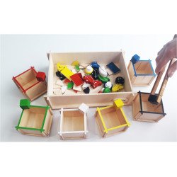 Набір Монтессорі Станція №1 для рахунку і сортування дерев'яна, TM HEGA  Набір Монтессорі Станція №1 для рахунку і сортування дерев'яна, TM HEGA