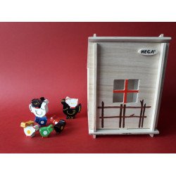 Набір Монтессорі Станція №2 для рахунку і сортування Курник, HEGA Набір Монтессорі Станція №2 для рахунку і сортування Курник, HEGA