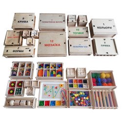 Повний дидактичний набір Фребеля 14 коробок, ТМ HEGA