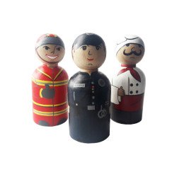 Набір ляльок Професії,  HEGA Набір ляльок Професії,  HEGA