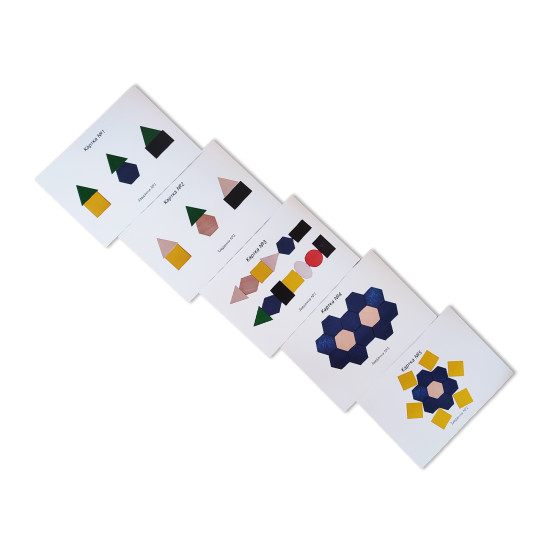 Сенсорна гра з картками "Крупноформатна мозаїка", HEGA