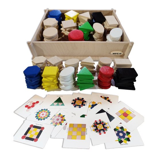 Сенсорна гра з картками "Крупноформатна мозаїка", HEGA