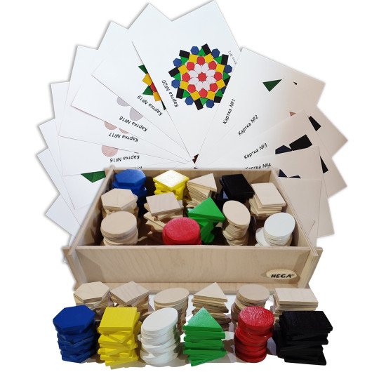 Сенсорна гра з картками "Крупноформатна мозаїка", HEGA