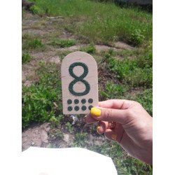 Сенсорний набір Цифри та Крапки за методикою Монтессорі №1, HEGA Сенсорний набір Цифри та Крапки за методикою Монтессорі №1, HEGA