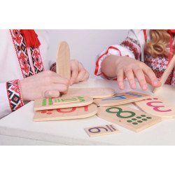 Набір дидактичного матеріалу Цифри . Демонстраційний з посібником, Hega Набір дидактичного матеріалу Цифри . Демонстраційний з посібником, Hega