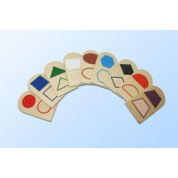 Набір дидактичного матеріалу Геометричні фігури. Демонстраційні з посібником, HEGA Набір дидактичного матеріалу Геометричні фігури. Демонстраційні з посібником, HEGA