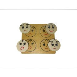 Набір Емоції розвивальний дидактичний за методикою Монтессорі, Hega Набір Емоції розвивальний дидактичний за методикою Монтессорі, Hega