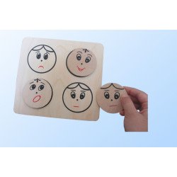 Набір Емоції розвивальний дидактичний за методикою Монтессорі, Hega Набір Емоції розвивальний дидактичний за методикою Монтессорі, Hega