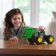 Машинка Трактор Monster Treads з ковшем і великими колесами, John Deere Kids