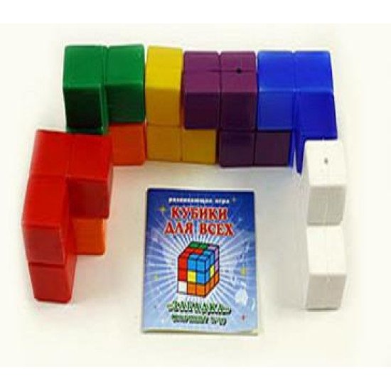 Кубики для всех "Логические кубики" набор из 5-ти вариантов, пластик (Корвет)