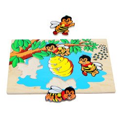 Рамки и вкладыши. Пчелы, LAM Toys Рамки и вкладыши. Пчелы, LAM Toys